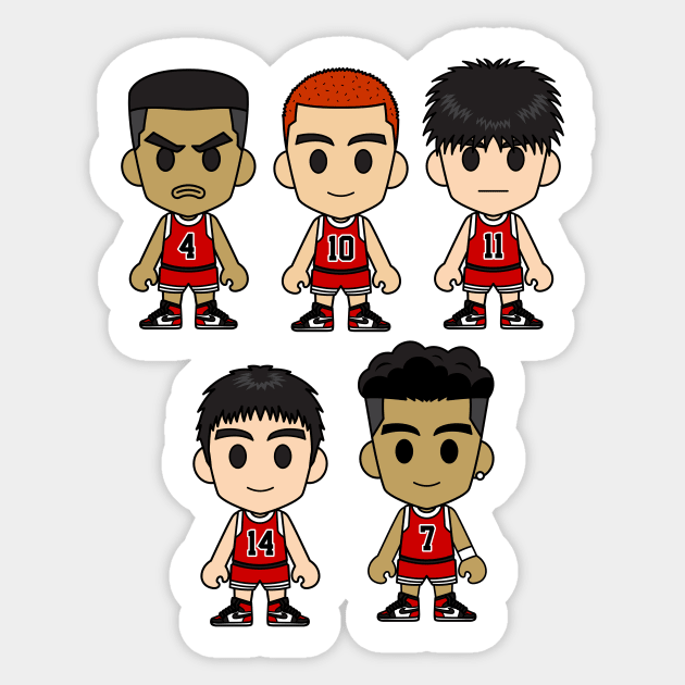 Slam Dunk Anime Chibi Sticker by Chibi Pops